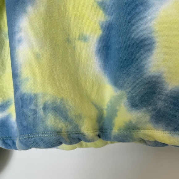 Anthropologie Current Air‎ Madeira Tie Dye Sweatshirt Size Small Crop Button - Picture 9 of 10